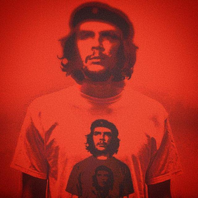 Red Communist Star Cuba Men's T-Shirt - Che Guevara Marx Communism